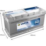 I1 Varta Silver Dynamic Car Battery 110Ah (610402092) (020)